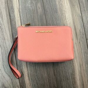 Michael Kors Coral Wristlet